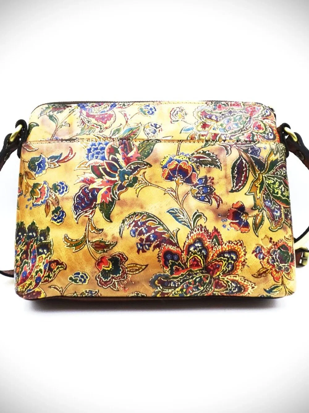 PATRICIA NASH Avellino French Tapestry Color Genuine Leather Crossbody Organizer - Picture 3 of 9